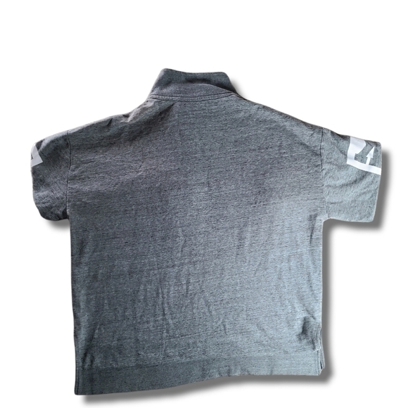 VS PINK Grey White Quarter-Zip Pullover Sweatshirt - Picture 3 of 3